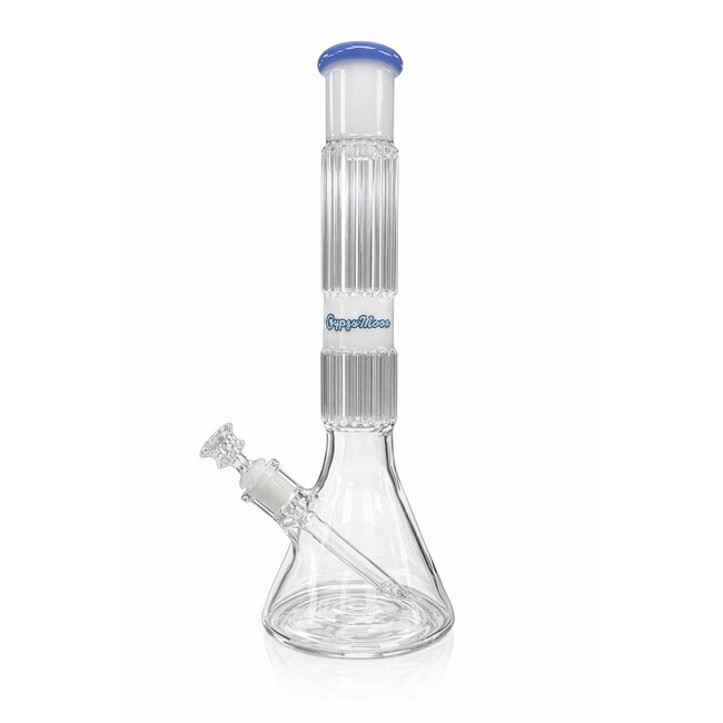 CRYSTAL GLASS 13'' BEAKER BONG C1526