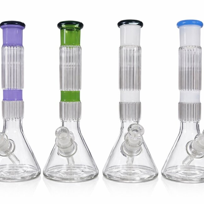 CRYSTAL GLASS 13'' BEAKER BONG C1526