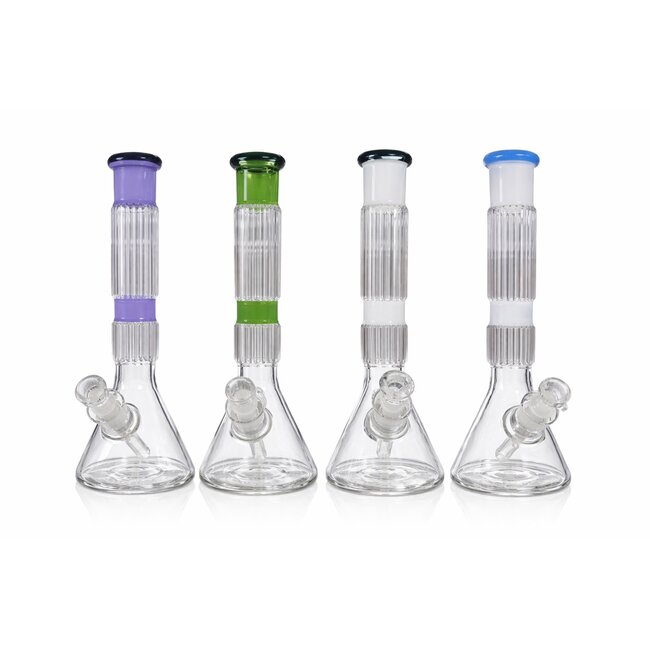 CRYSTAL GLASS 13'' BEAKER BONG C1526