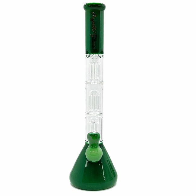 CRYSTAL GLASS 20'' TRIPLE 8 ARM TREE PERC WATER PIPE C3006