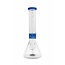 CRYSTAL GLASS 14'' BEAKER MANDALA BONG C1524