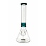 CRYSTAL GLASS 14'' BEAKER MANDALA BONG C1524