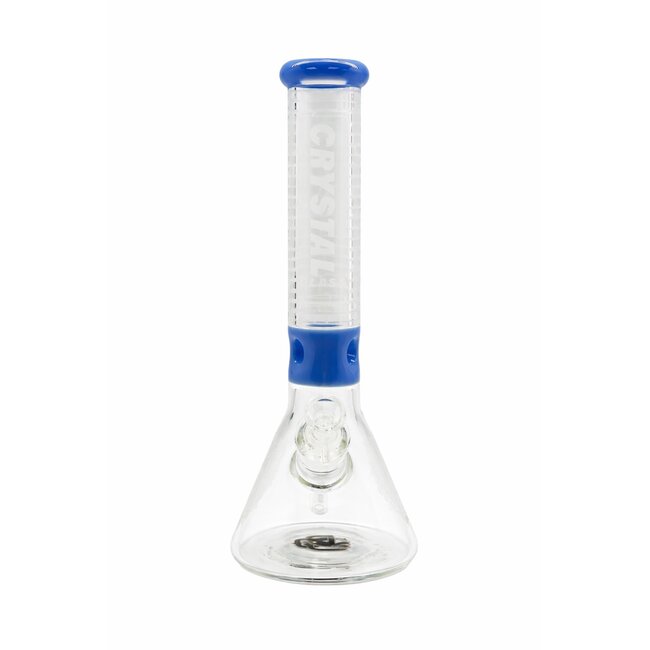 CRYSTAL GLASS 14'' BEAKER MANDALA BONG C1524