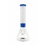 CRYSTAL GLASS 14'' BEAKER MANDALA BONG C1524