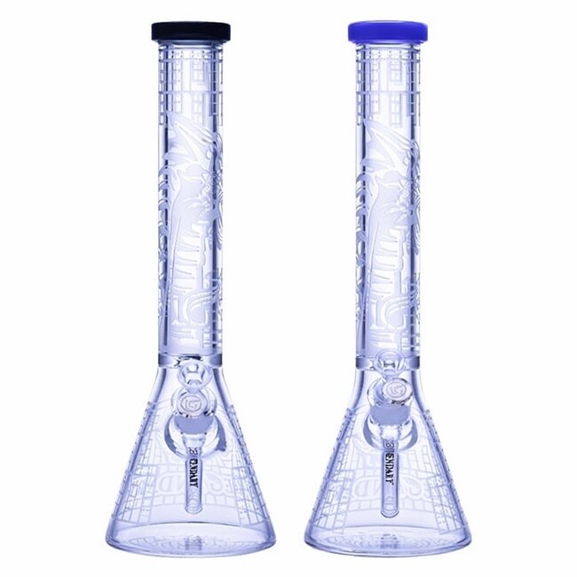 LEGENDARY GLASS 16'' 7MM LEGENDARY SANDBLAST PATTERN BEAKER-LG361