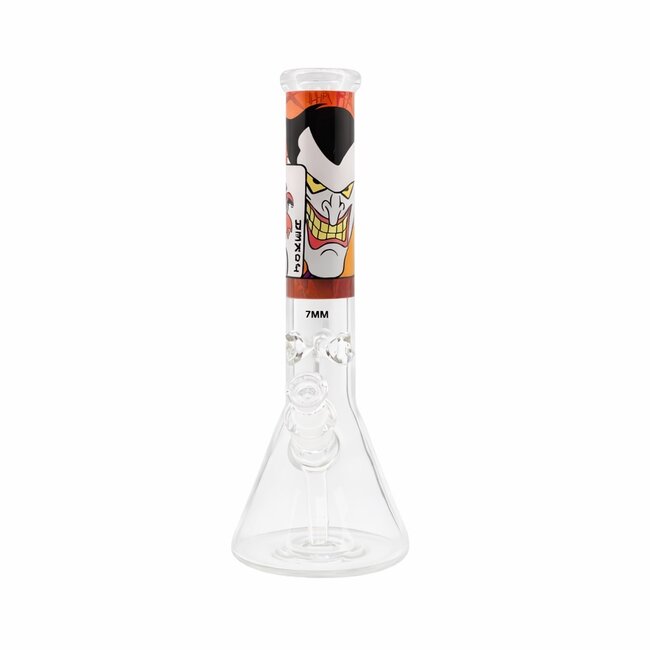 14'' 7MM JOKER BEAKER BONG C4102-A-3