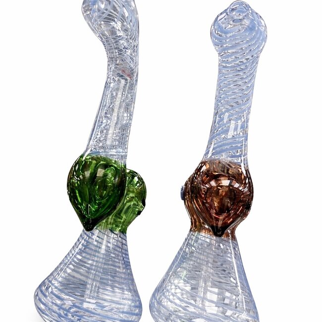 7'' EMERALD VORTEX TWIST GLASS PIPE