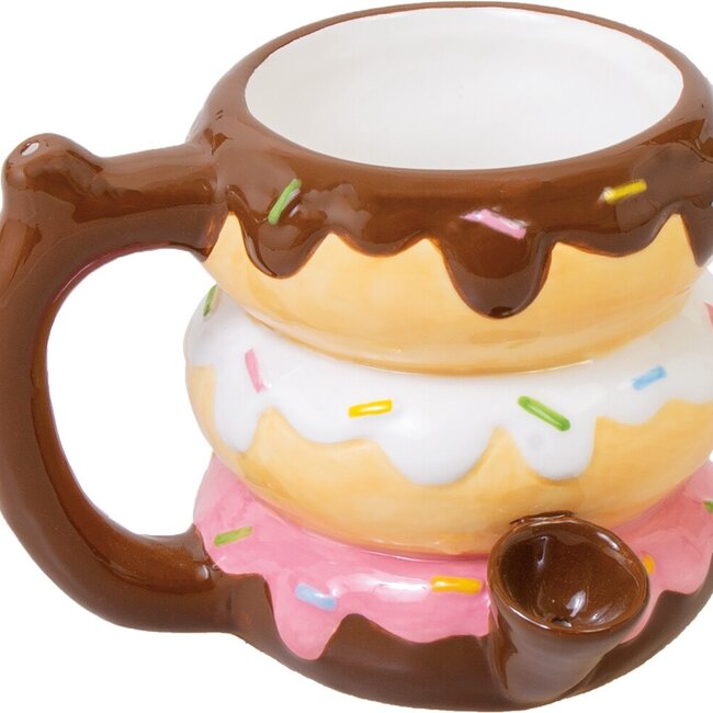 4.5'' DONUTS  CERAMIC MUG PIPE