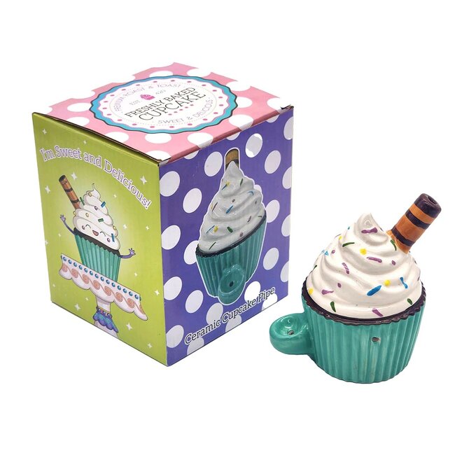 4.5'' FRESHLY BAKED CUPCAKE  CERAMIC PIPE