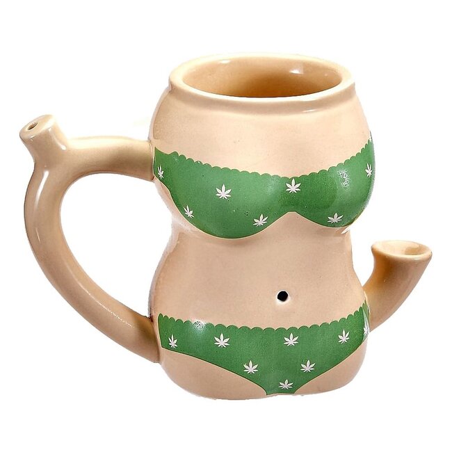 5'' BIKINI  CERAMIC MUG PIPE