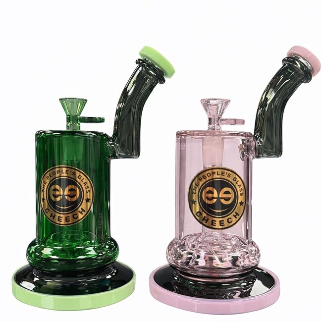 CHEECH GLASS 8'' JADE CHAMBER RECYCLER CHEECH BONG