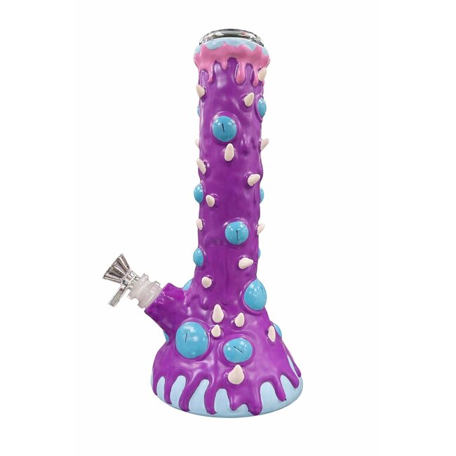 10'' PURPLE SLIME MONSTER BEAKER BONG