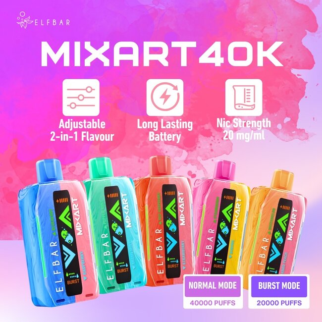 OXBAR ELF BAR MIXART 40K DISPOSABLE