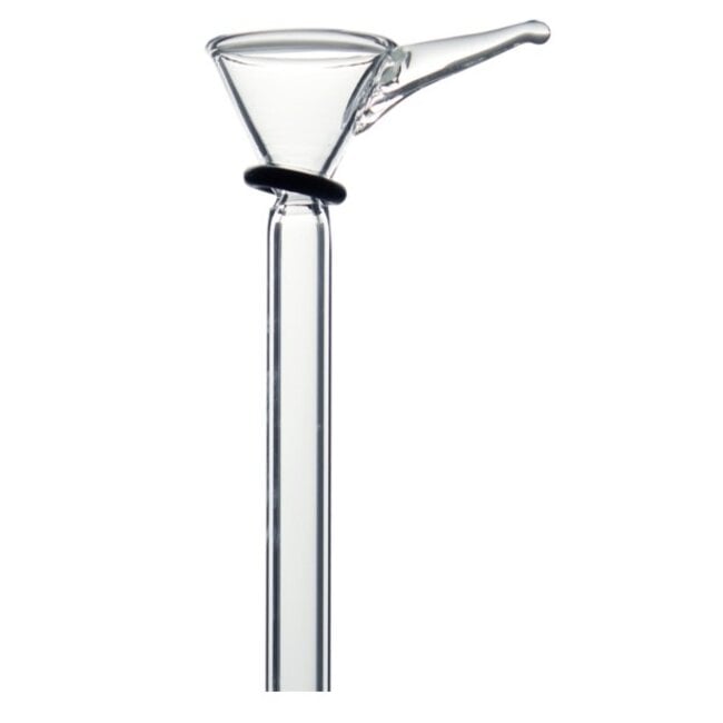 PLAIN GLASS BOWL WITH 4 INCH STEM AND 10MM JOINT