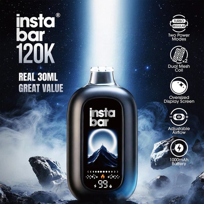 OXBAR INSTA BAR 120K PUFFS DISPOSABLE