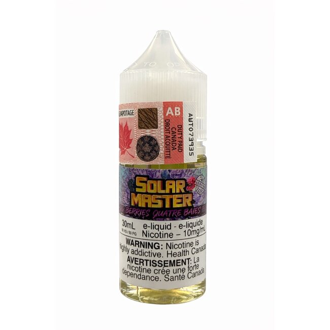 SOLAR MASTER SOLAR MASTER E-LIQUID SALT NIC