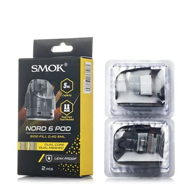 SMOK SMOK NORD 6 DUAL CORE REPLACEMENT POD [CRC] (2 PACK)