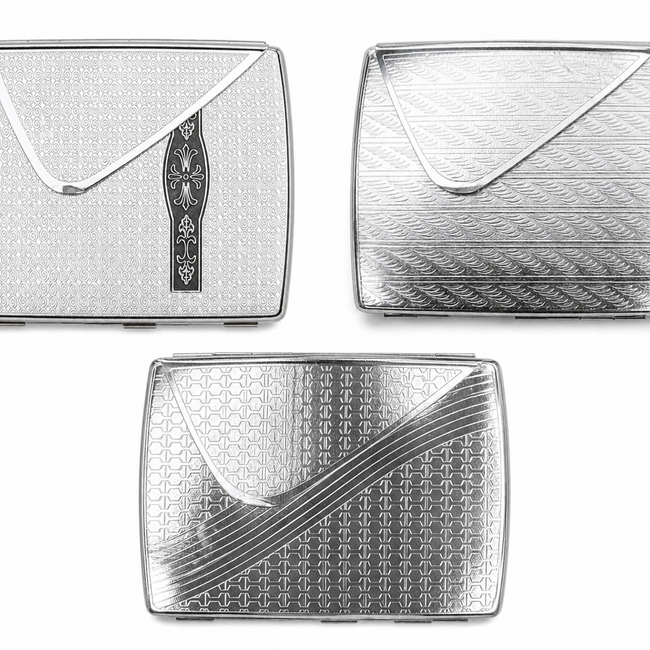 MIRROR CIGARETTE METAL BOX-CA21