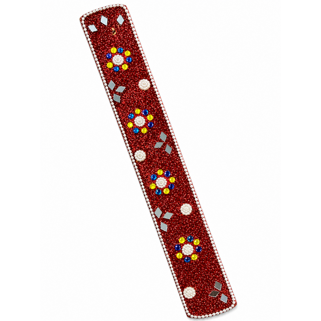 10'' DECORATED GLITTER INCENSE BURNER-IB08