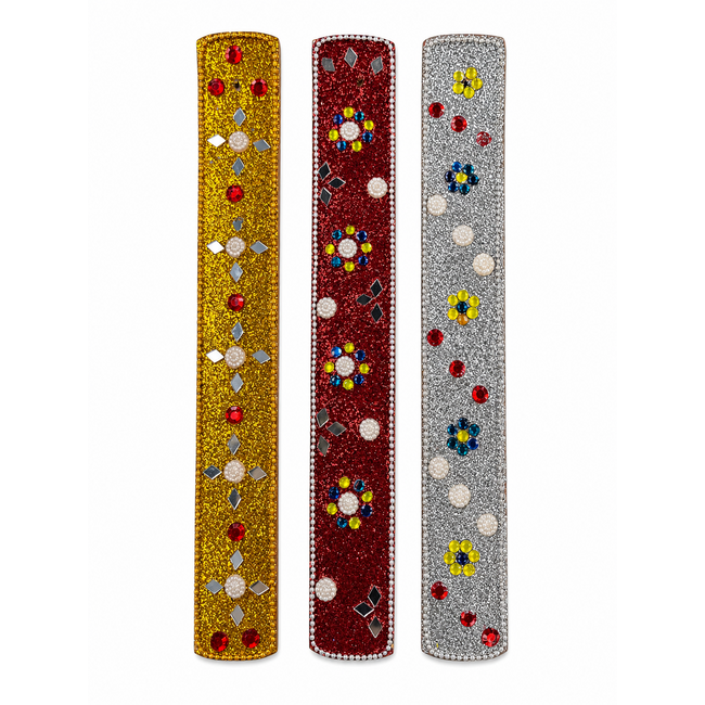 10'' DECORATED GLITTER INCENSE BURNER-IB08