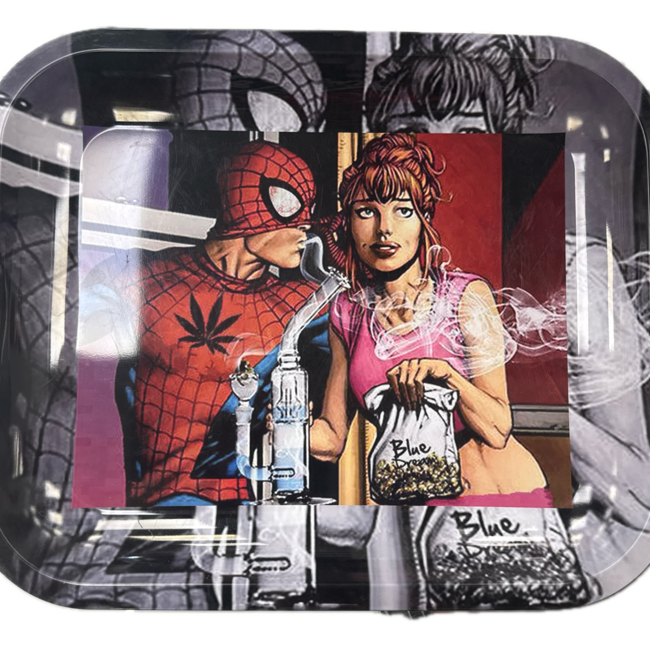 SPIDER MAN STEEL LARGE ROLLING TRAY