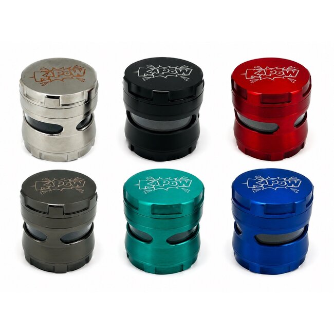 KAPOW KAPOW 4 LAYER GRINDER WITH TRANSPARENT WINDOW -PH6384CK