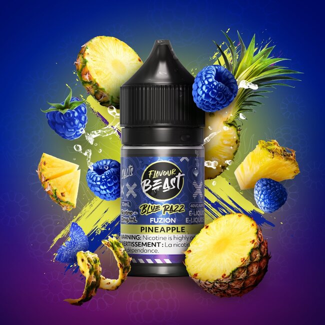 FLAVOUR BEAST FLAVOUR BEAST E-LIQUID BLUE RAZZ FUZION SALT NIC