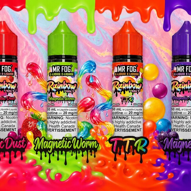 MR FOG RAINBOW MR FOG RAINBOW E-LIQUID SALT NIC