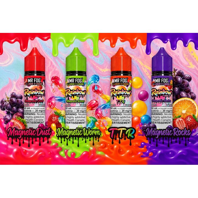 MR FOG RAINBOW MR FOG RAINBOW E-LIQUID SALT NIC