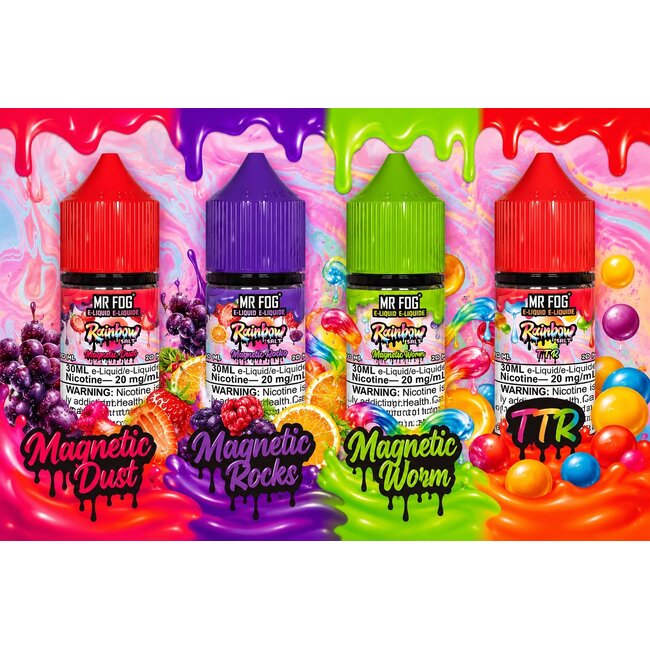 MR FOG RAINBOW MR FOG RAINBOW E-LIQUID SALT NIC