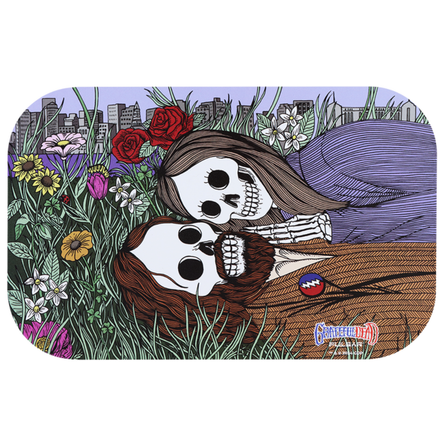 GRATEFUL DEAD & PULSAR GRATEFUL DEAD & PULSAR METAL ROLLING  TRAY & LID 11''x7''