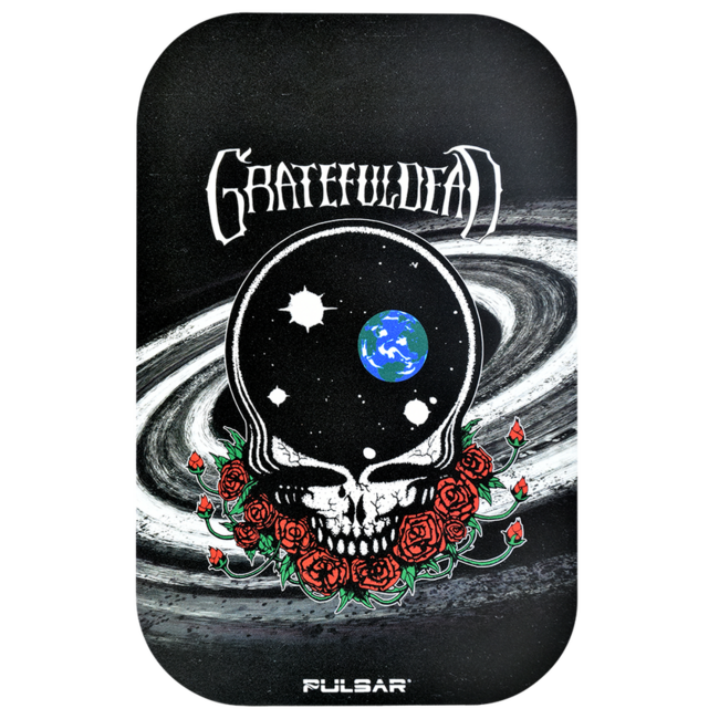 GRATEFUL DEAD & PULSAR GRATEFUL DEAD & PULSAR METAL ROLLING  TRAY & LID 11''x7''