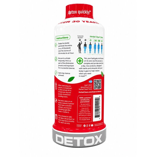 HERBAL CLEAN HERBAL CLEAN QCARB032 DETOX DRINK-32OZ TROPICAL