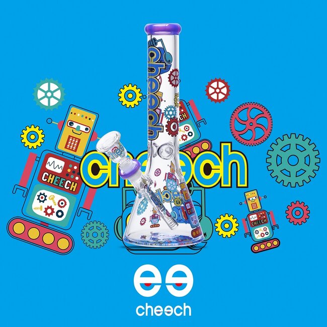 CHEECH GLASS 14'' ROBOT BONG ENGINEERED FOR GIGGLES CHEECH BONG-CH389