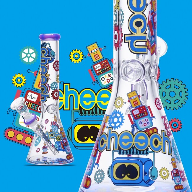 CHEECH GLASS 14'' ROBOT BONG ENGINEERED FOR GIGGLES CHEECH BONG-CH389