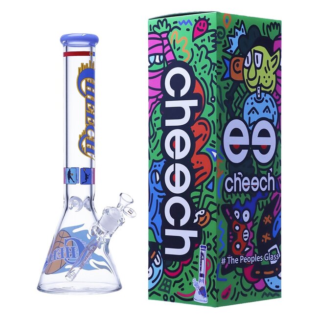 CHEECH GLASS 16'' BASKETBALL DREAMS BEAKER REALITY CHECK CHEECH BONG -CH349