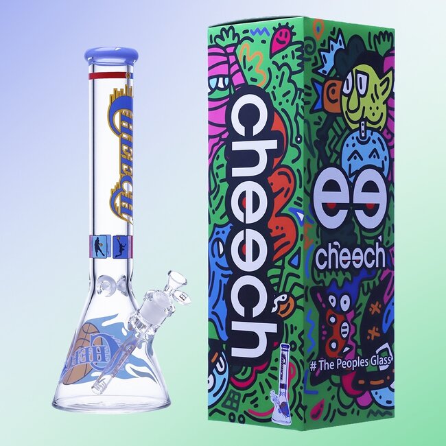 CHEECH GLASS 16'' BASKETBALL DREAMS BEAKER REALITY CHECK CHEECH BONG -CH349