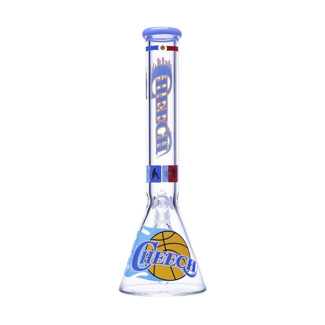 CHEECH GLASS 16'' BASKETBALL DREAMS BEAKER REALITY CHECK CHEECH BONG -CH349