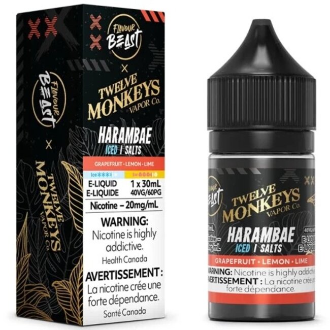 FLAVOUR BEAST FLAVOUR BEAST E-LIQUID TWELVE MONKEYS SALT NIC