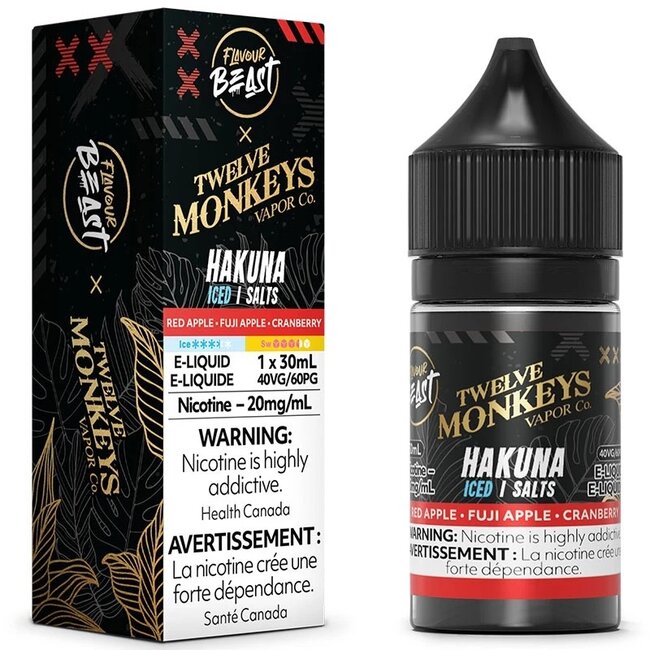 FLAVOUR BEAST FLAVOUR BEAST E-LIQUID TWELVE MONKEYS SALT NIC