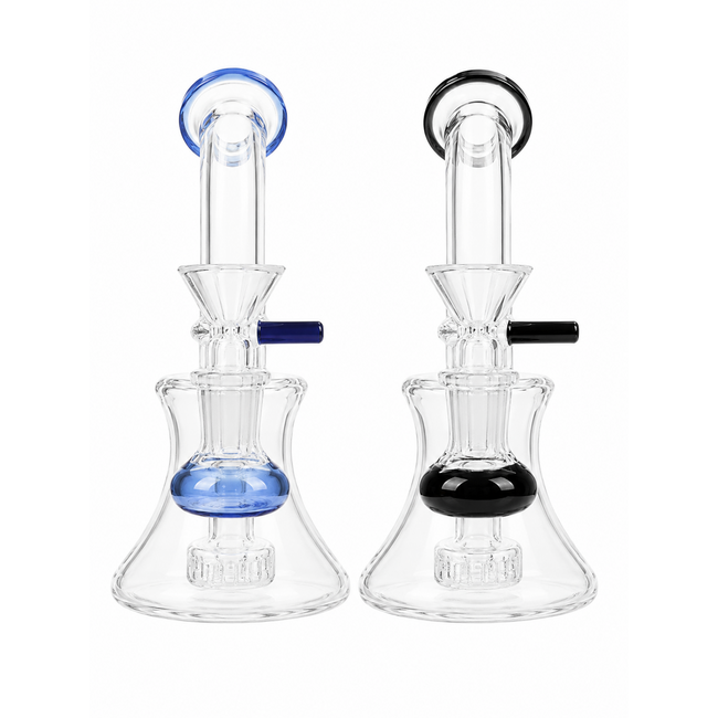 6.5'' ELEGANT CURVED NECK RECYCLER GLASS  BONG-C54