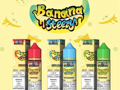 MR FOG Banana Steezy Flavor Showdown: Banana Watermelon, Strawberry Banana & Blue Raspberry E-Liquid Compared!