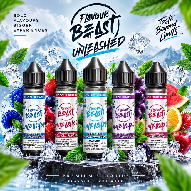 FLAVOUR BEAST FLAVOUR BEAST E-LIQUID UNLEASHED SALT NIC