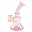 CRYSTAL GLASS 6.3'' HEAVY FUMED BUBBLE DAB RIG  C6322