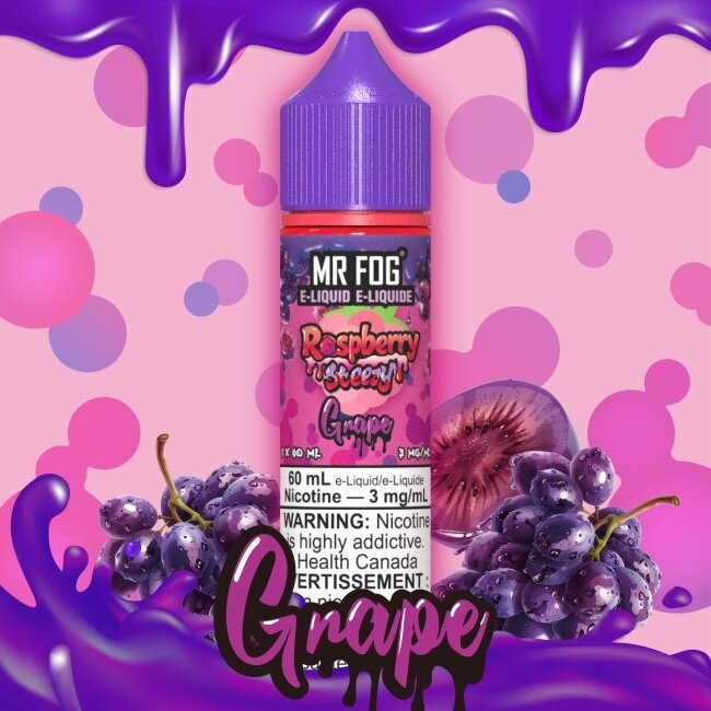 MR FOG MR FOG E-LIQUID RASPBERRY STEEZY FREE BASE