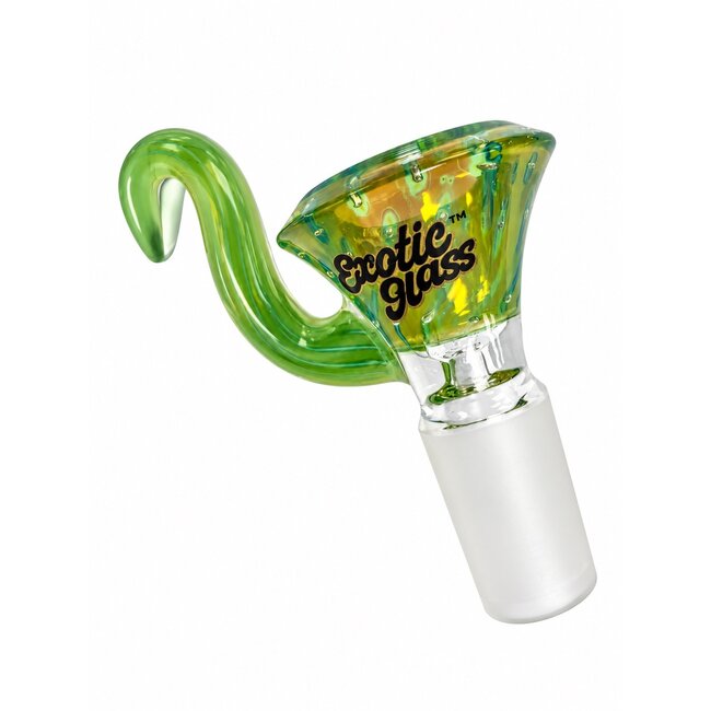 EXOTIC 14MM SWAN HANDLE EXOTIC GLASS BOWL