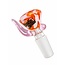 EXOTIC 14MM HORN EXOTIC GLASS BOWL-CC547