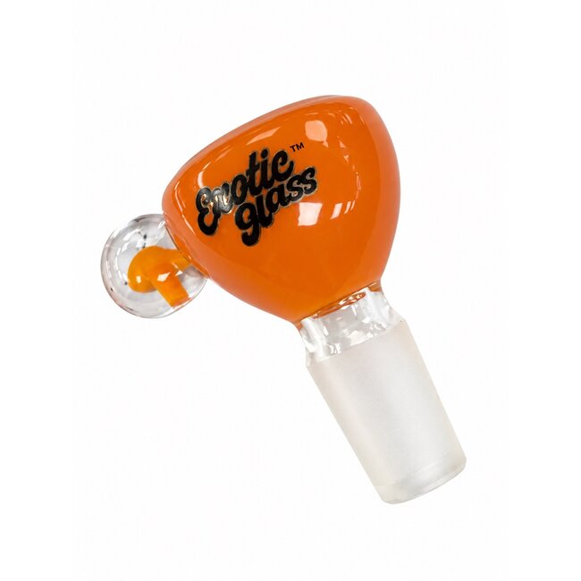 EXOTIC 14MM MUSHROOM HANDLE EXOTIC GLASS BOWL -CC519