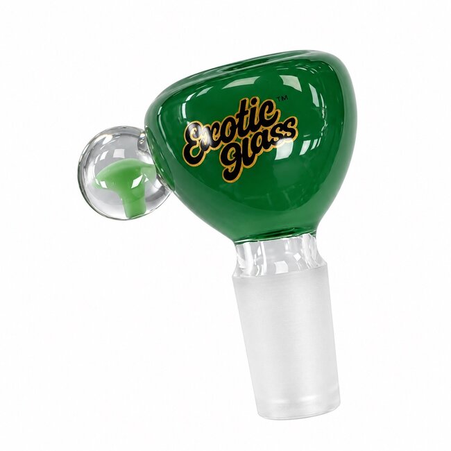 EXOTIC 14MM MUSHROOM HANDLE EXOTIC GLASS BOWL -CC519