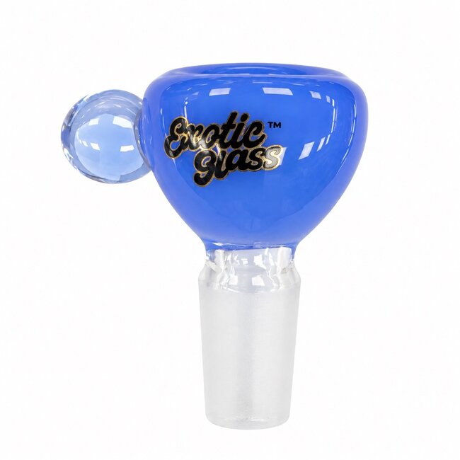 EXOTIC 14MM MUSHROOM HANDLE EXOTIC GLASS BOWL -CC519